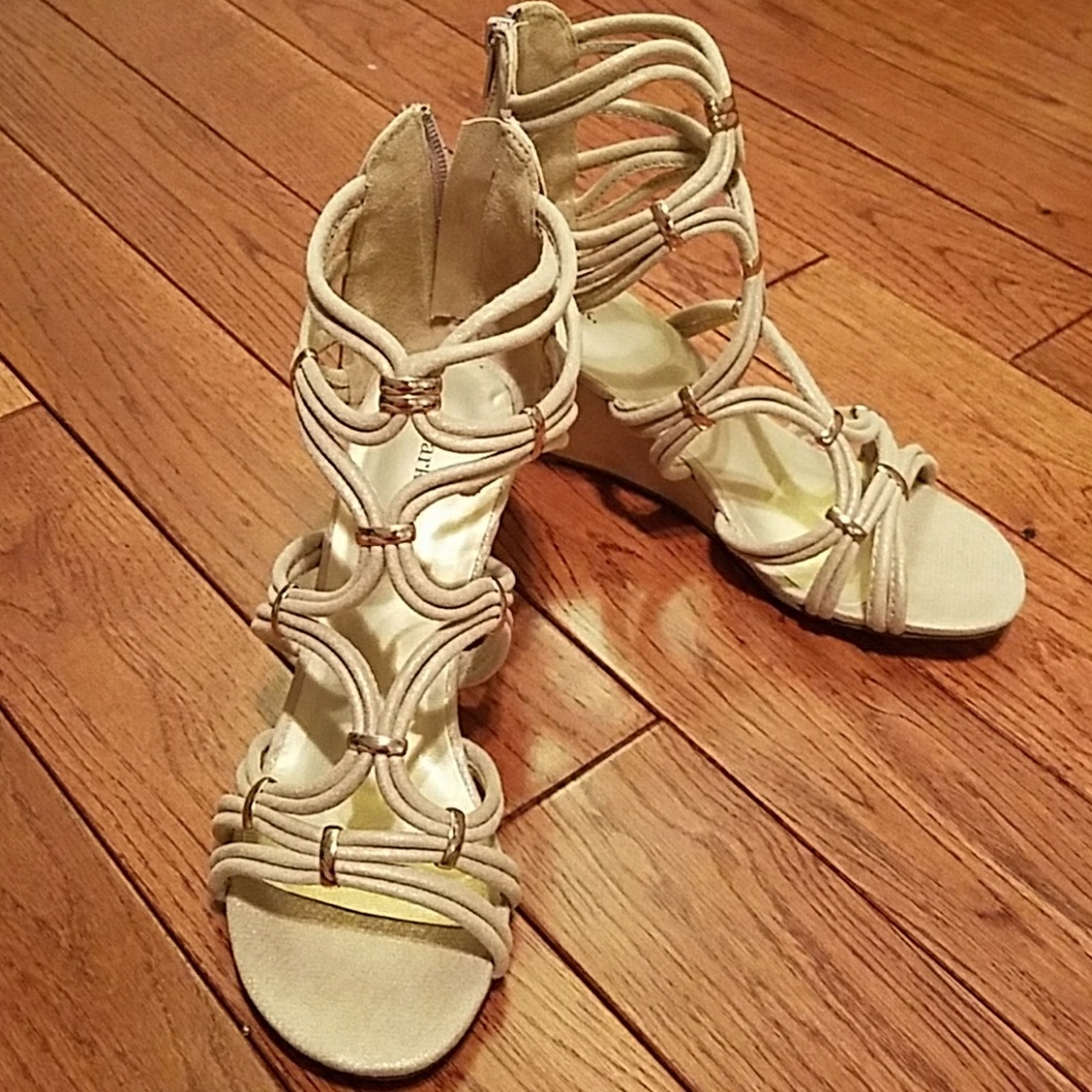 Brand new mark.  champagne wedges